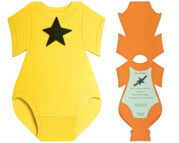 onesie invitation template free