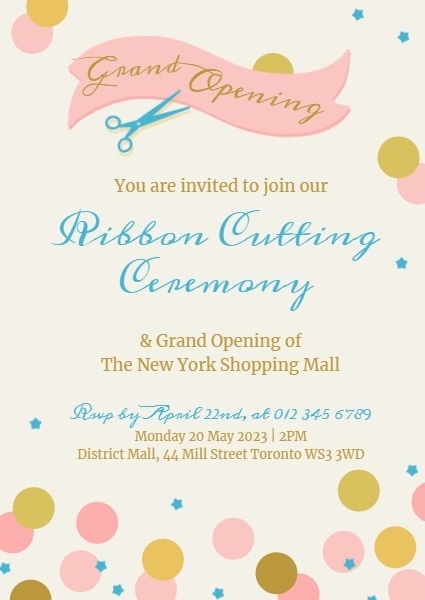 Online Custom Grand Opening Invitation Maker Fotor
