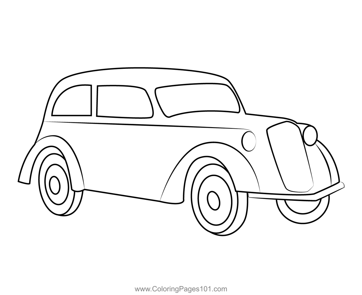 Opel Old Car Coloring Page For Kids Free Vintage Cars Printable 