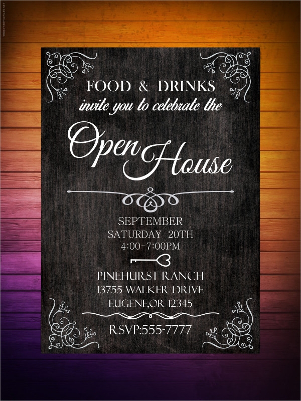 Open House Invitation Email Template