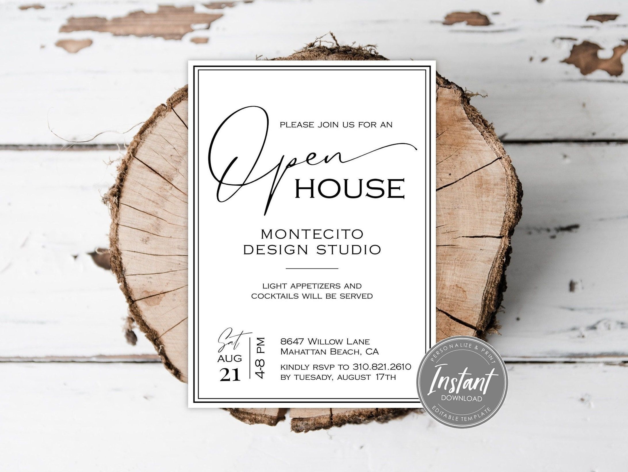 open house invitation template word