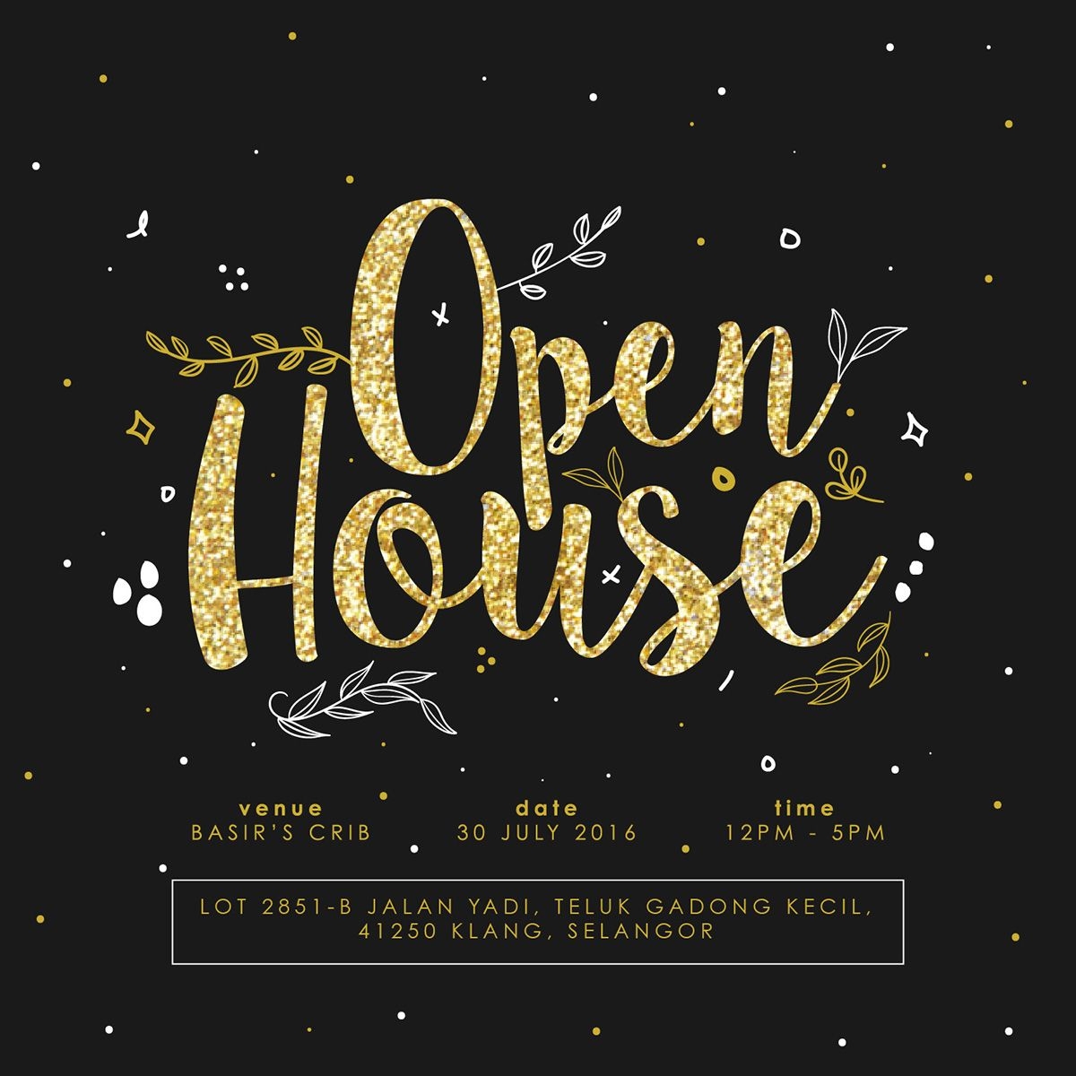 Open House Invitation Template