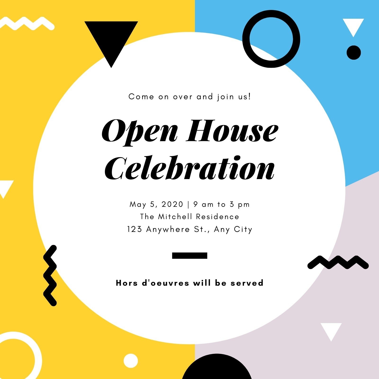 Open House Postcard Template Sfiveband