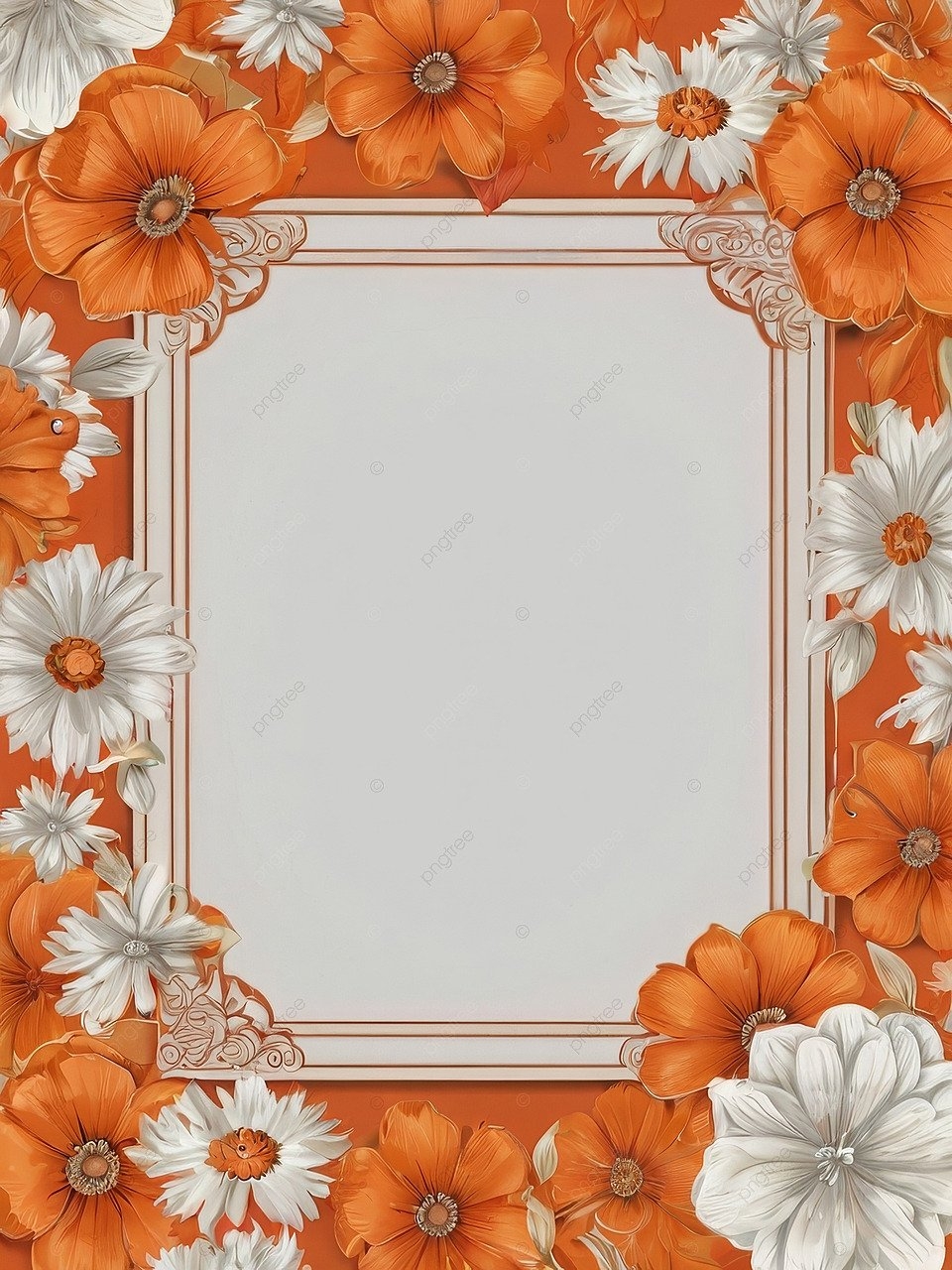 Orange Invitation Template Background Wallpaper Image For Free Download 