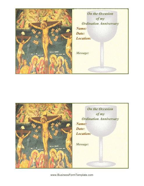 Ordination Invitation Template Download Printable PDF Templateroller