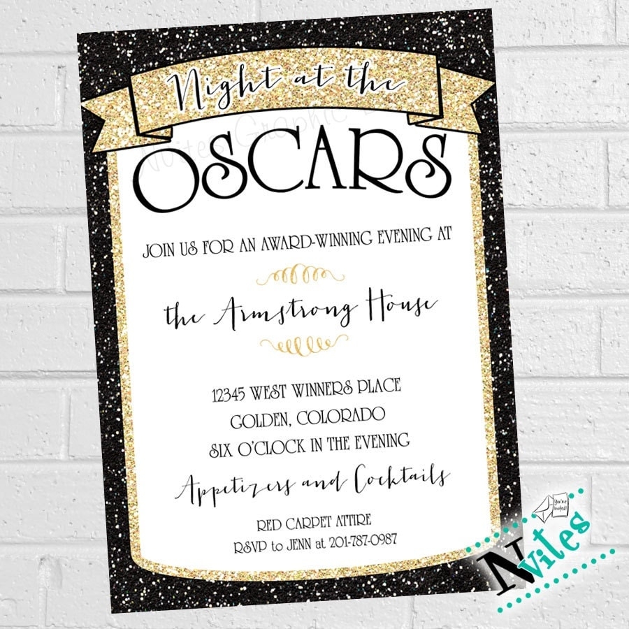 Oscar Invitation Template Free Download Free Templates Printable