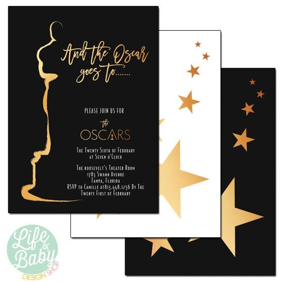 Oscars Invitation Template Printable Word Searches