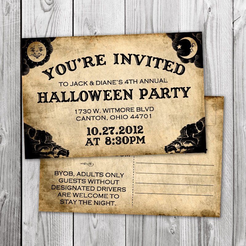 ouija board invitation template free