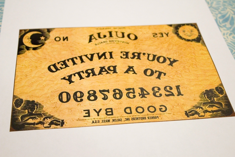Ouija Board Invitation Template Unique Ouija Board Party Invitation