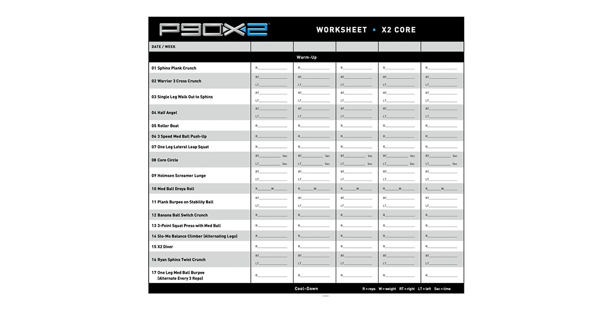 P90X Legs And Back Fill Out Printable PDF Forms Online 42 OFF 