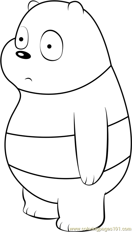 Panda Bear Coloring Page For Kids Free We Bare Bears Printable 