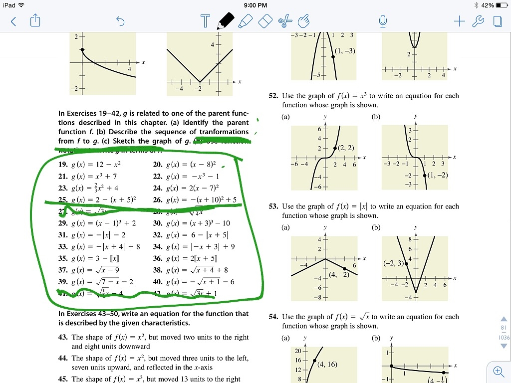 Parent Functions And Transformations Worksheet Pro Worksheet