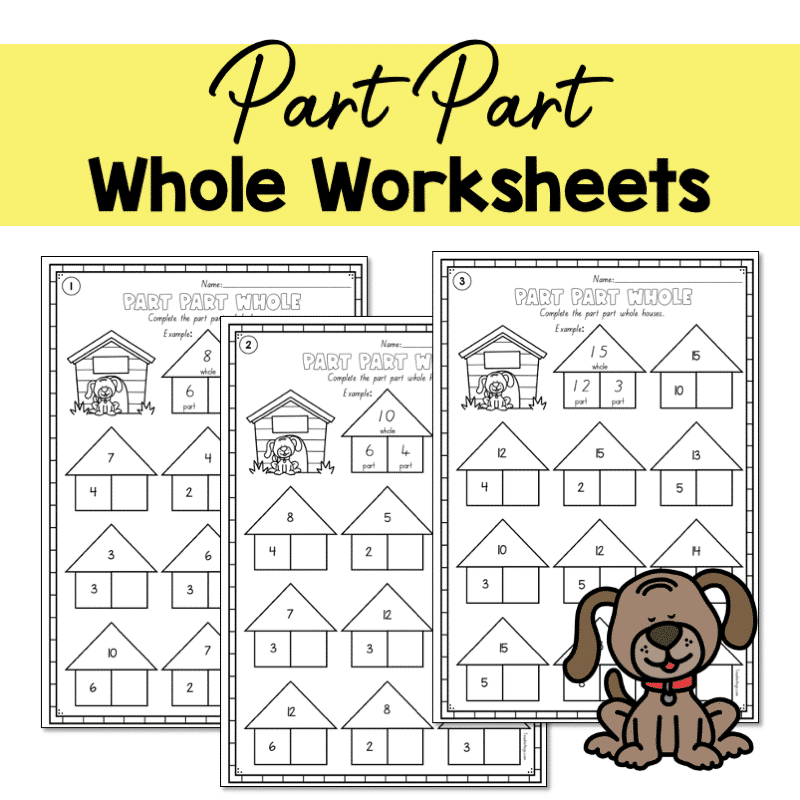 Part Part Whole Worksheet Free Printout For Children Worksheets 