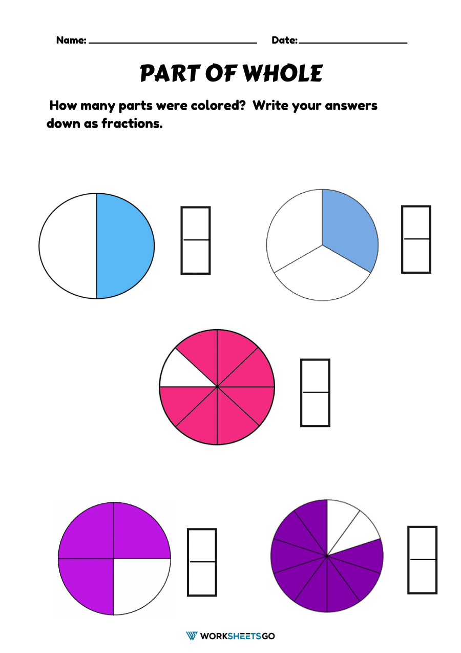 Part Part Whole Worksheets WorksheetsGO