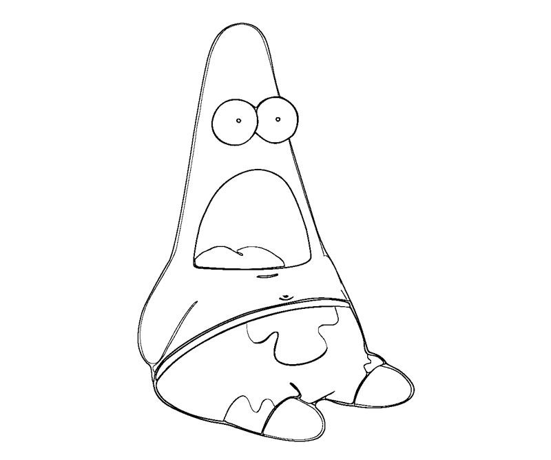 Patrick Starfish Coloring Pages Coloring Home