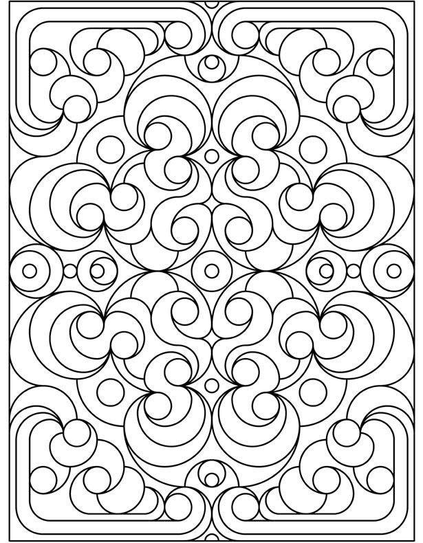free pattern coloring pages