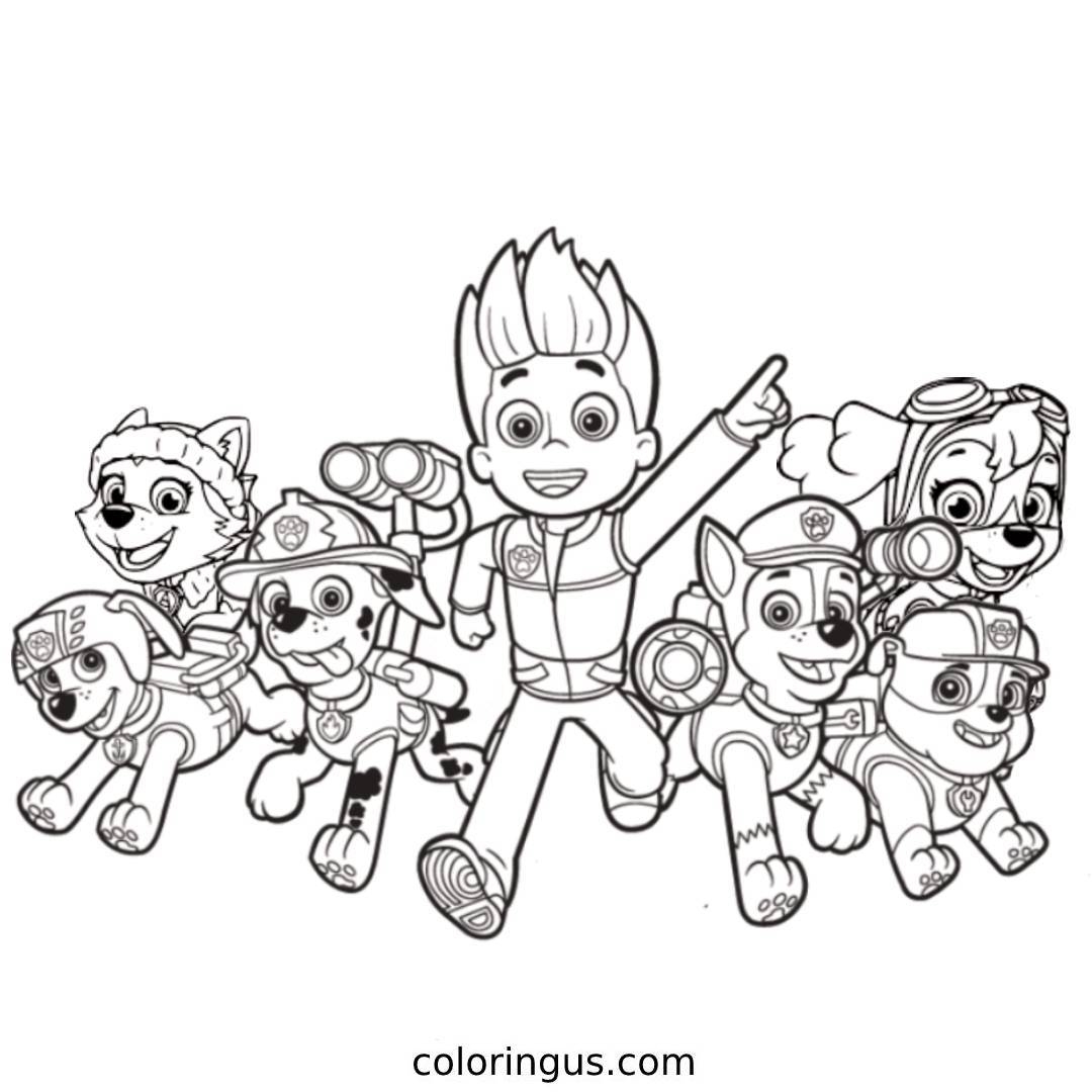 Coloring Page Paw Patrol