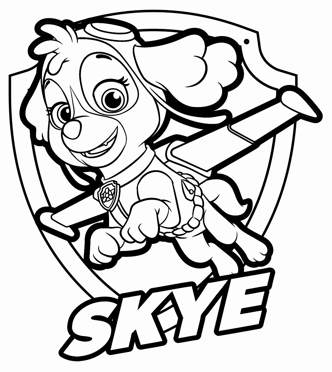 Paw Patrol Coloring Pages Sky At GetColorings Free Printable 
