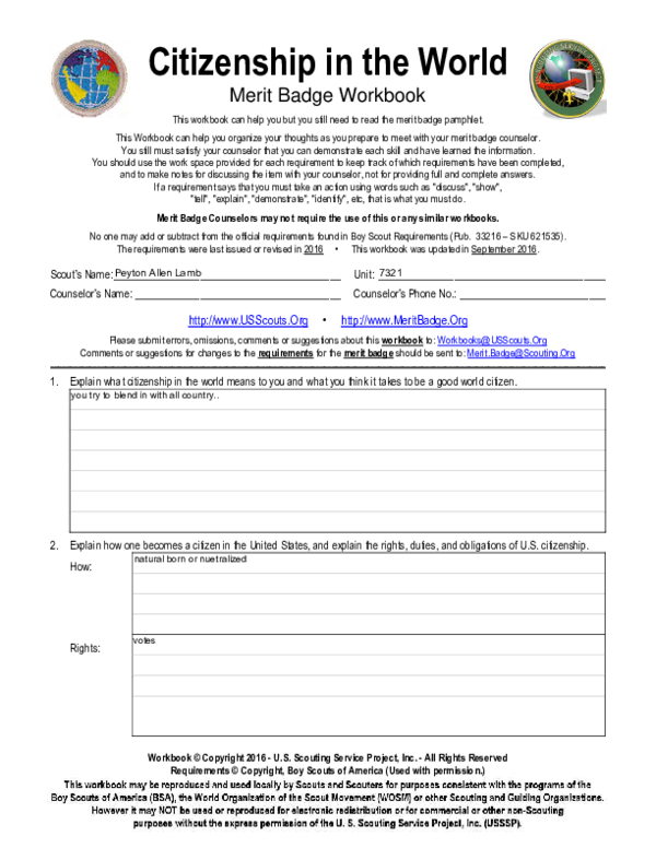 PDF Citizenship In The World Peyton Lamb Academia edu Worksheets 