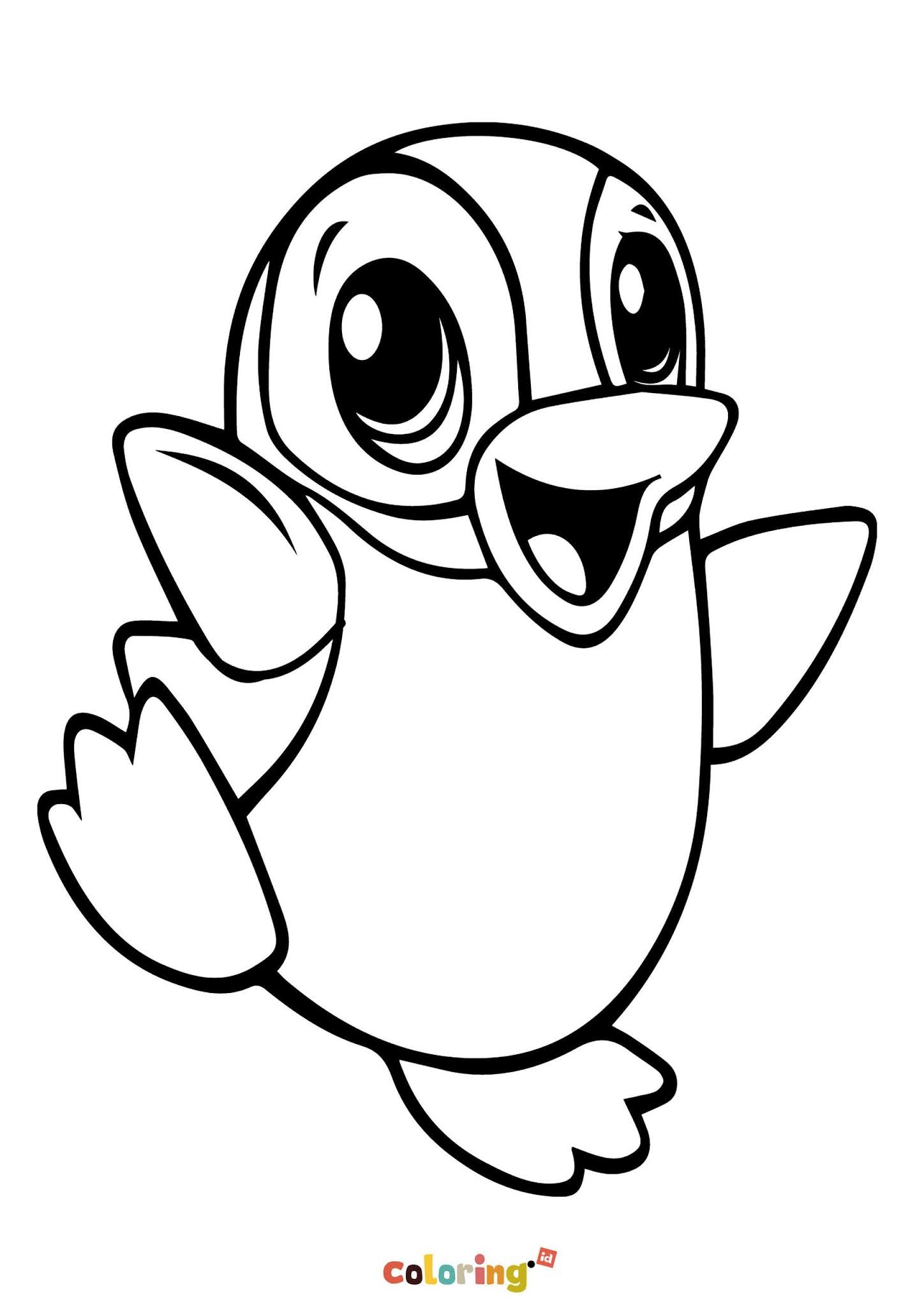 printable penguin pictures to color