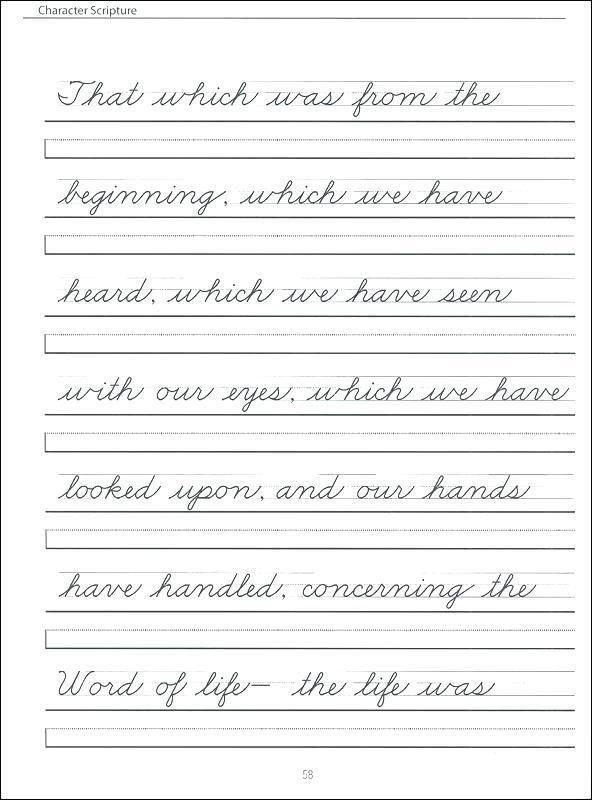 Penmanship Practice Worksheets For Adults Worksheets Master