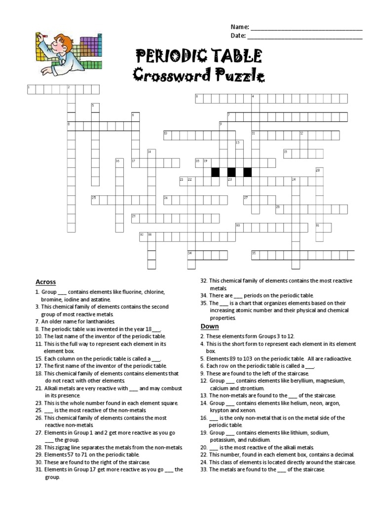 periodic table worksheets with answers pdf