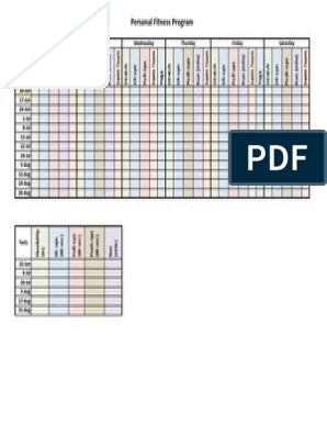 Personal Fitness Merit Badge Log Download Free PDF Physical 
