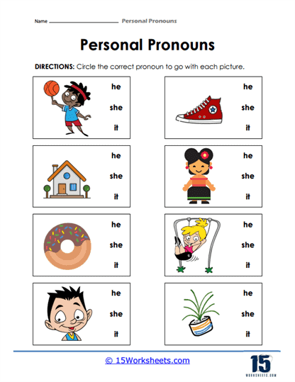 personal nouns worksheet