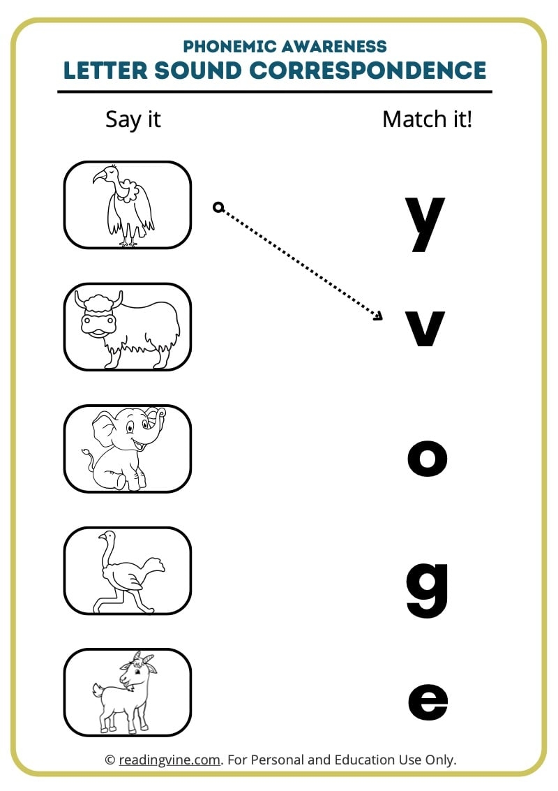 Phonemic Awareness Worksheets ReadingVine