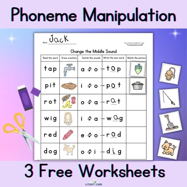 Phonological Awareness Archives Literacy Learn Worksheets Library