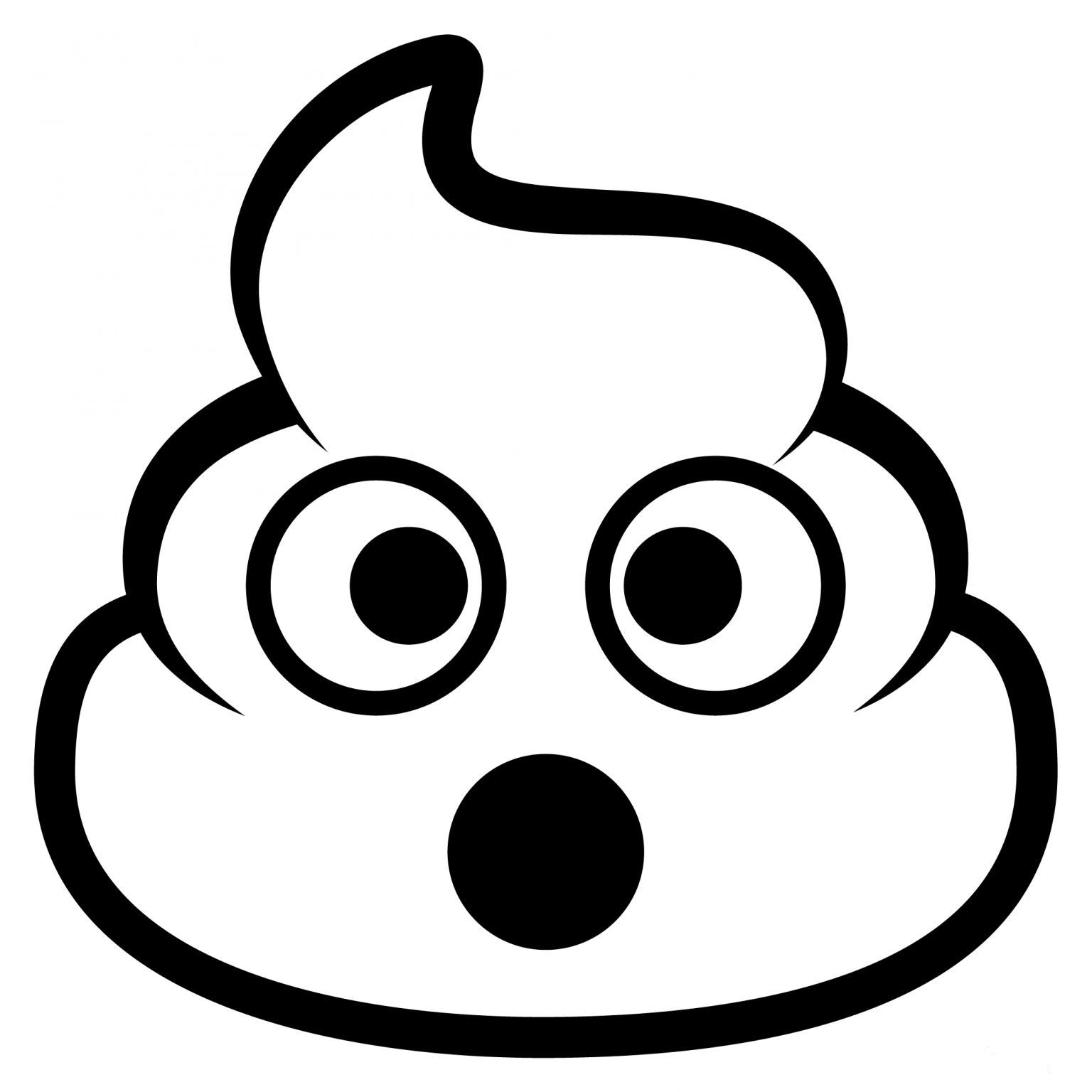 Pile Of Poo Emoji Coloring Page ColouringPages