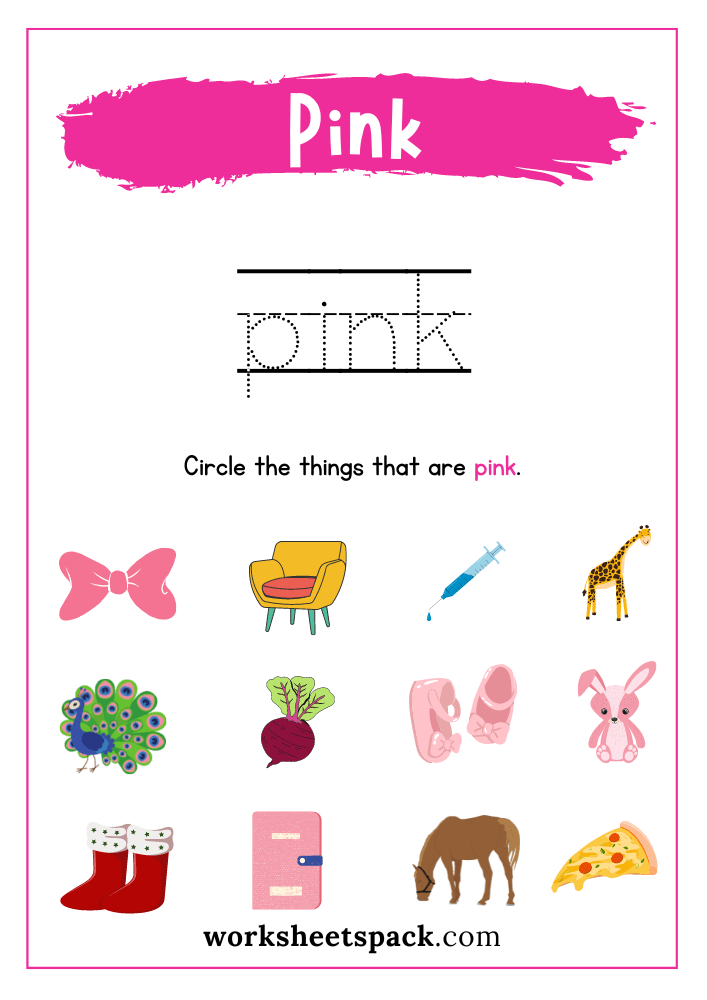 Pink Worksheets 15 Worksheets Worksheets Library