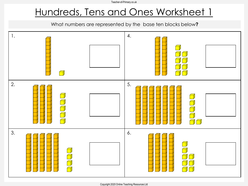 Place Value Ones And Tens Worksheets Worksheets Library