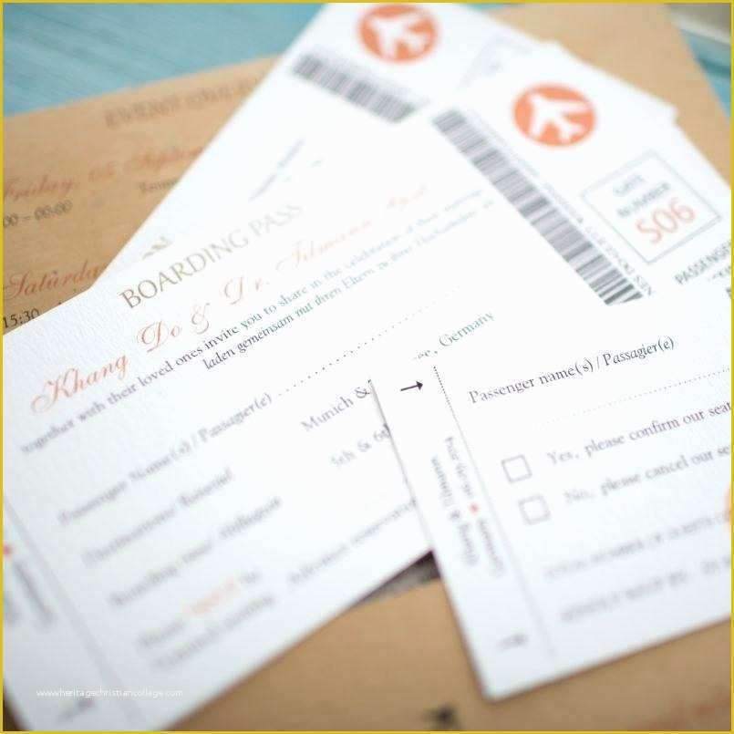 Plane Ticket Wedding Invitation Template Free Of Plane Ticket Wedding 