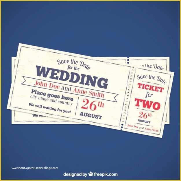 movie ticket wedding invitation template free