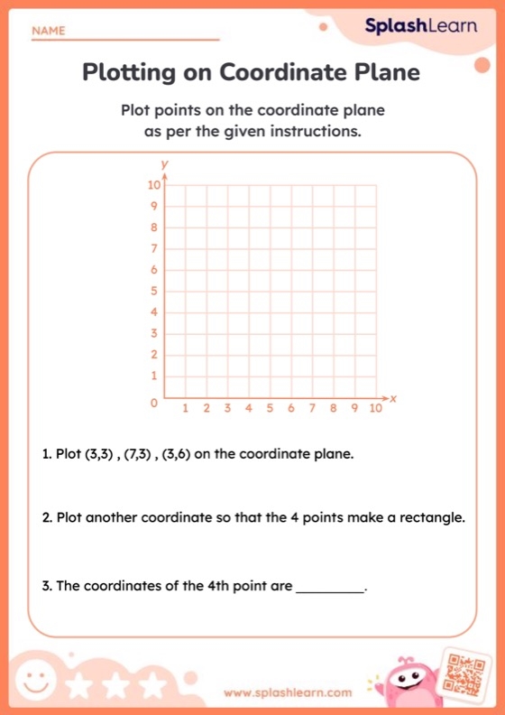 Plot Shapes On Coordinate Plane Printable Math Worksheet Worksheets