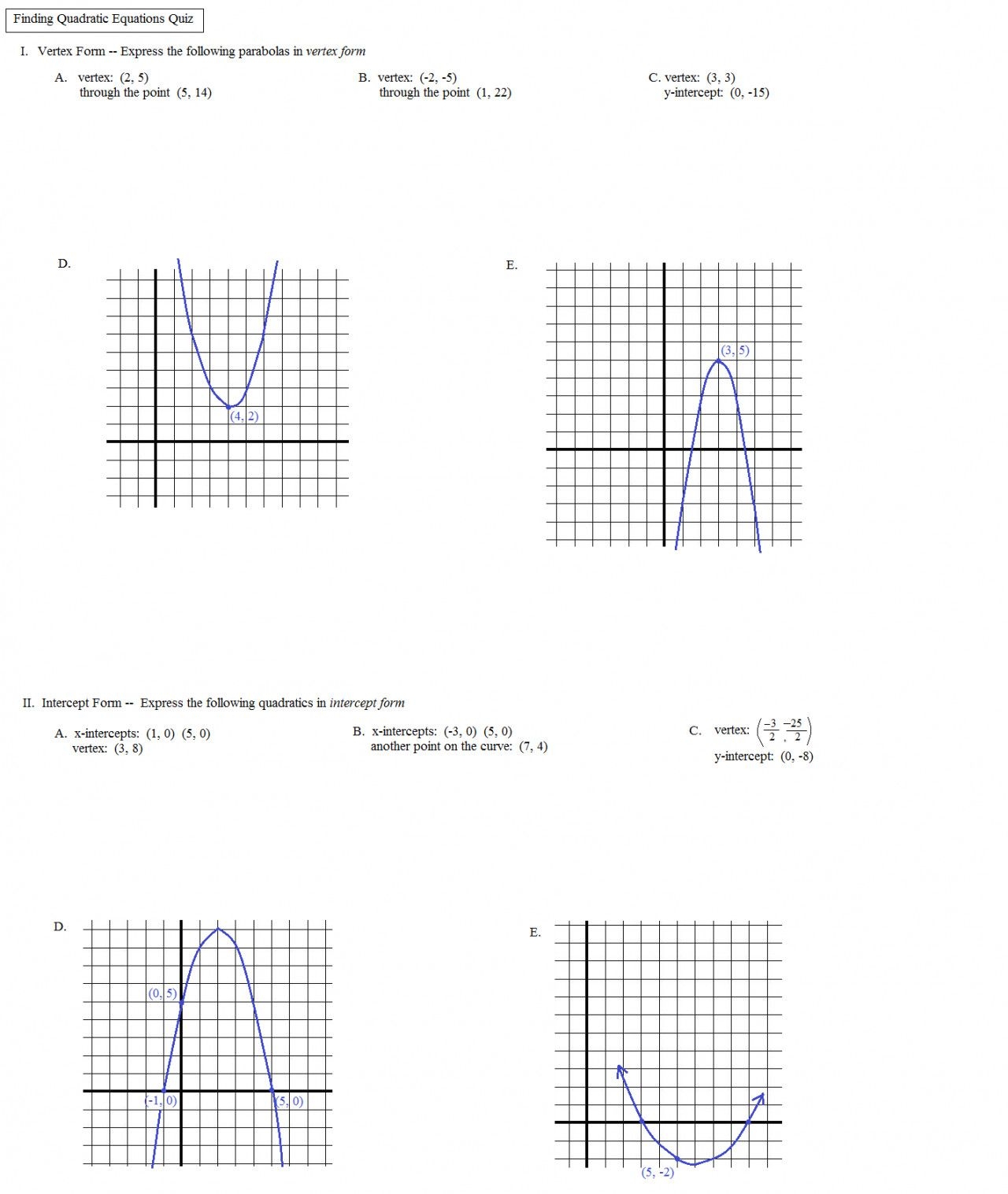 Plotting Quadratic Graphs Worksheet Tes Quadraticworksheet