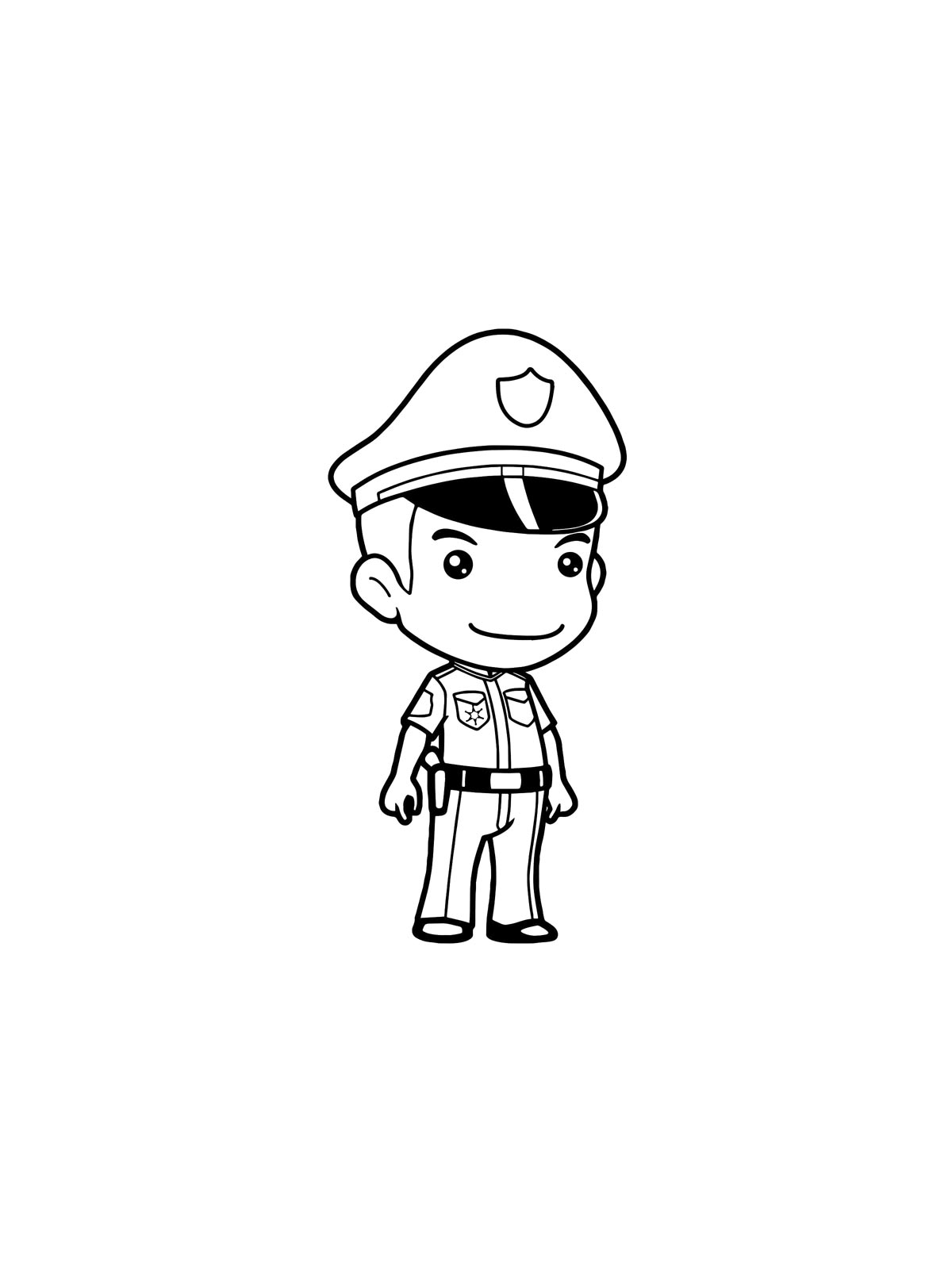 Police Officer Coloring Pages