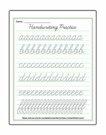 Practice Cursive Writing Names Infoupdate