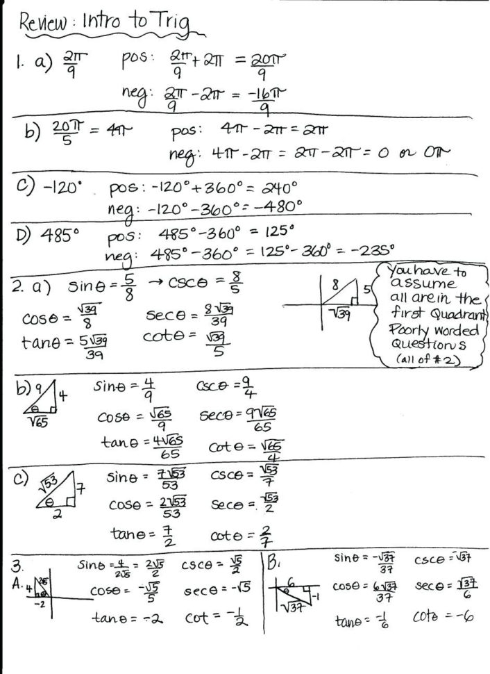 proving trig identities worksheet