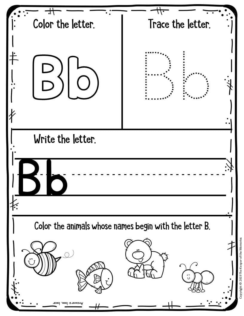 pre k worksheets free printables