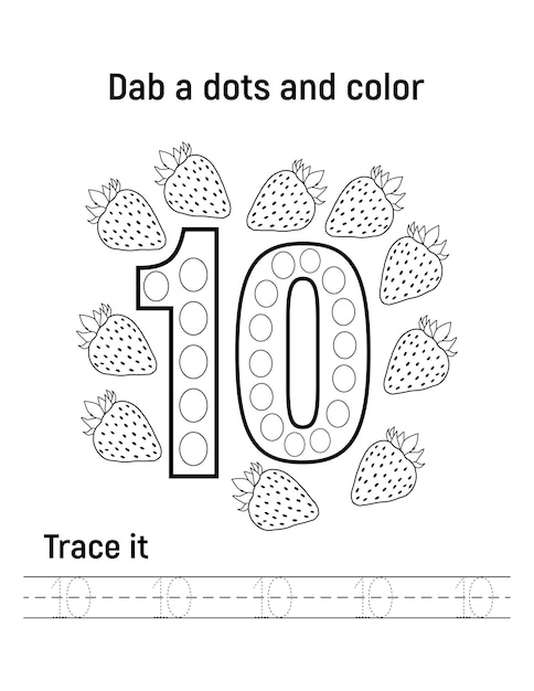 number tracing worksheets for preschoolers