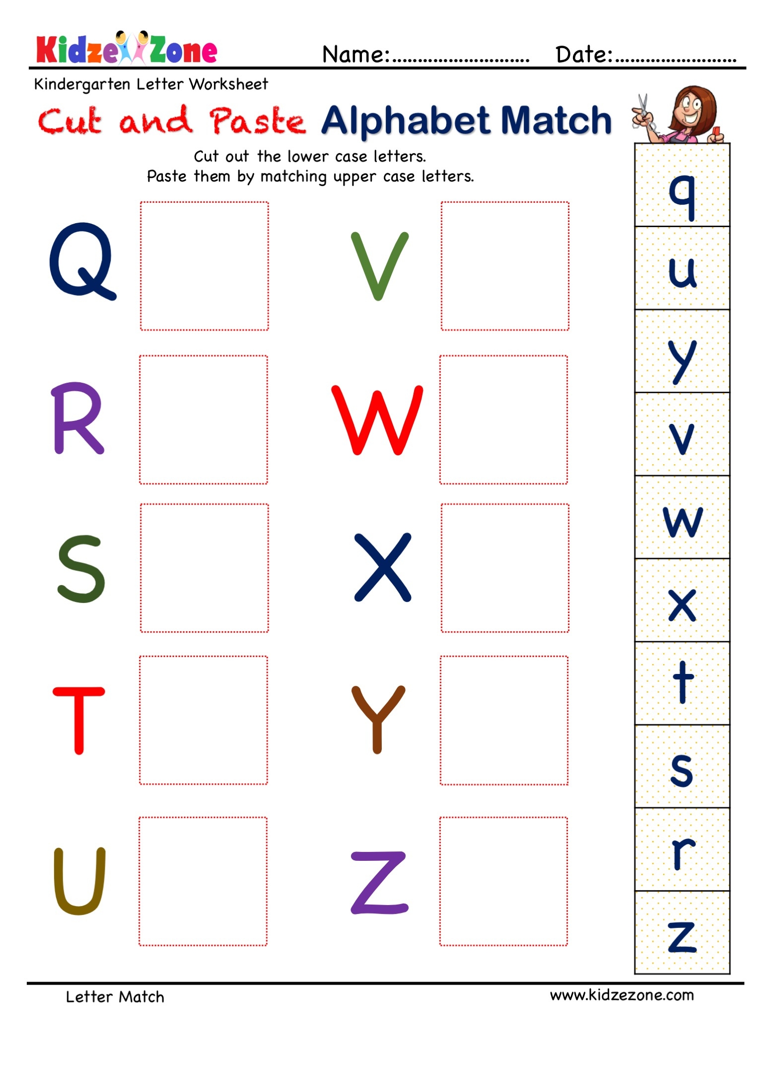 preschool cut and paste worksheets