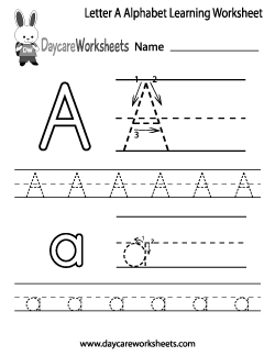 Preschool English Worksheets