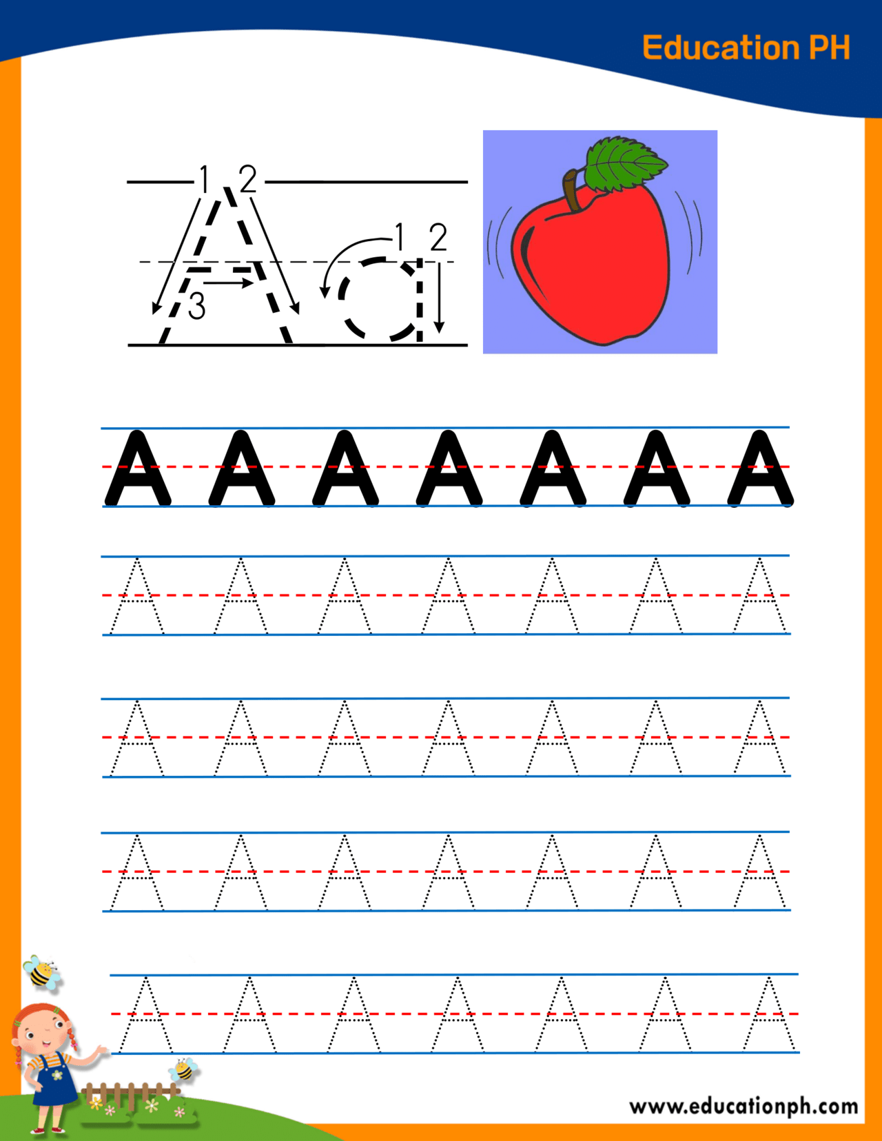preschool english worksheets