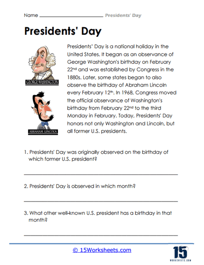 Presidents Day Worksheets 15 Worksheets Worksheets Library
