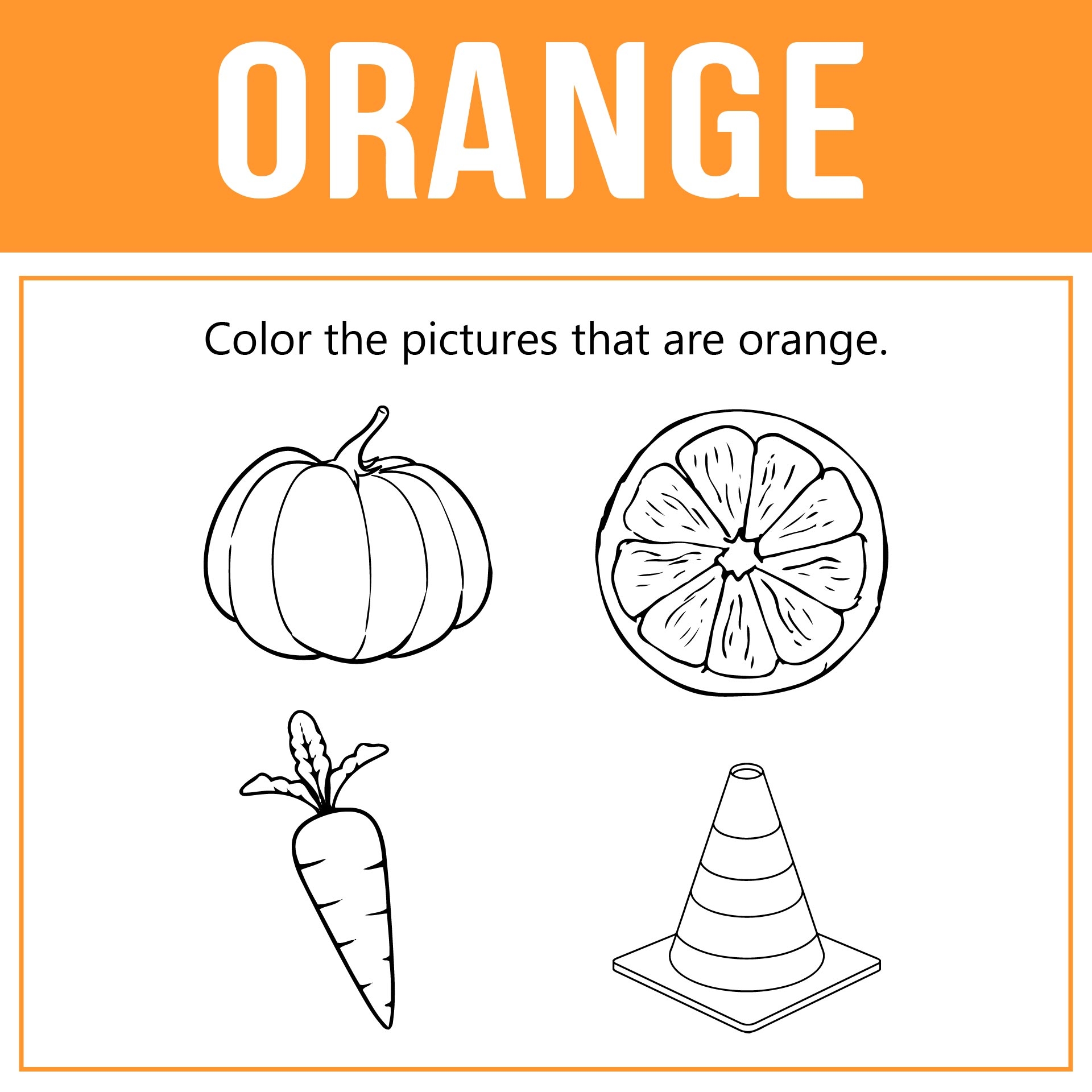 printable preschool pictures to color