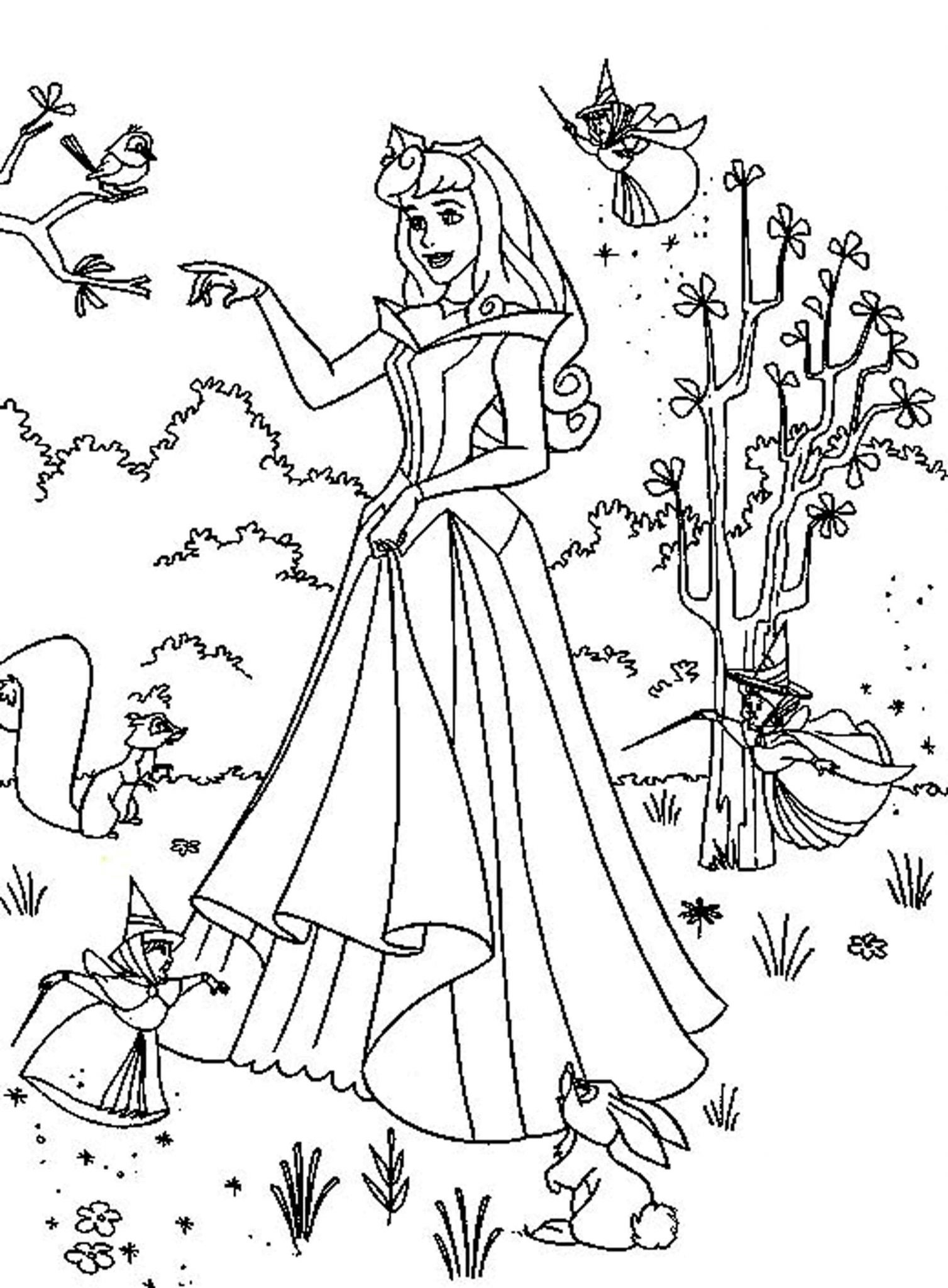 printable princess pictures to color