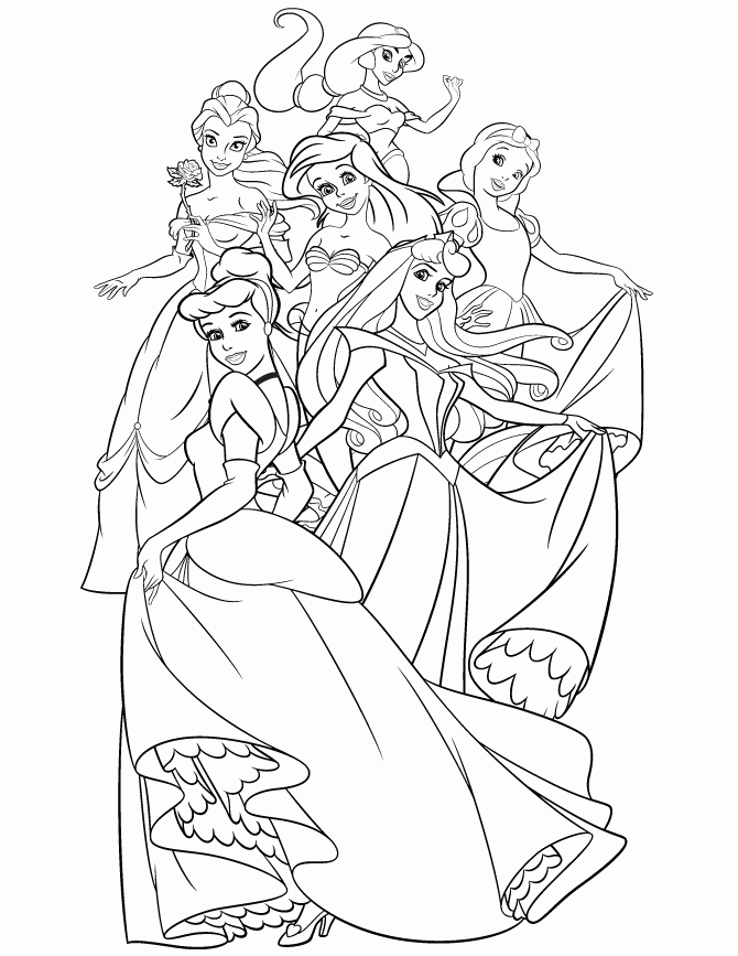 Princess Printable Coloring Pages