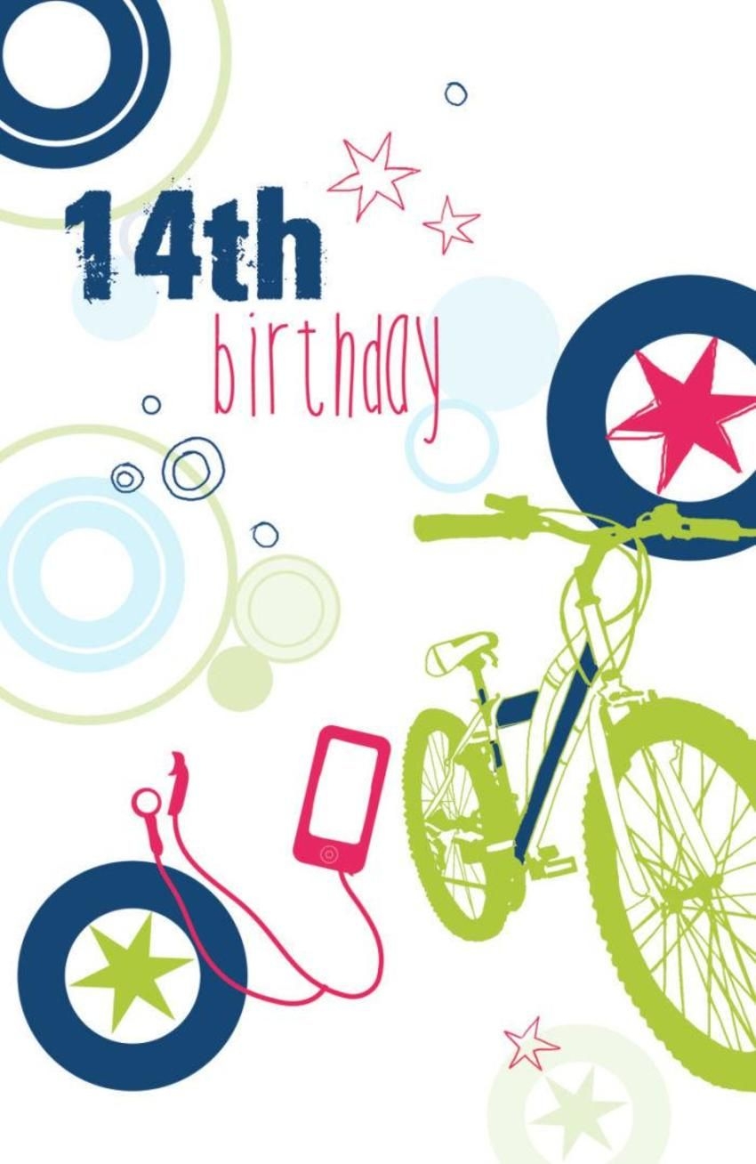 Printable 14th Birthday Cards Printable Birthday Card Vrogue co